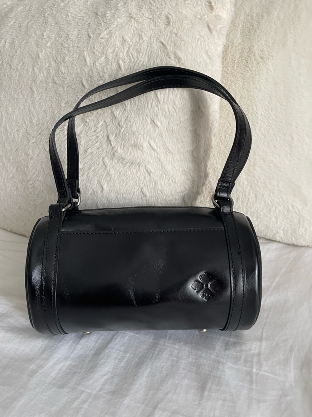 Patricia Nash Binetto Leather Crossbody Barrel Bag